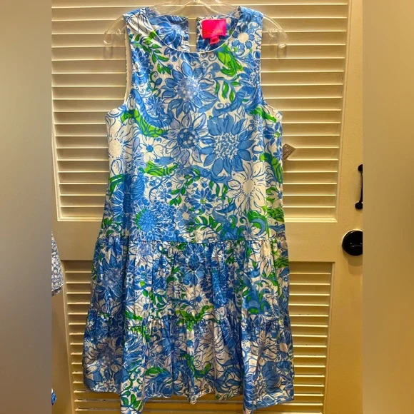 Lilly Pulitzer TRINA DRESS“Frenchie blue suns out”🔥